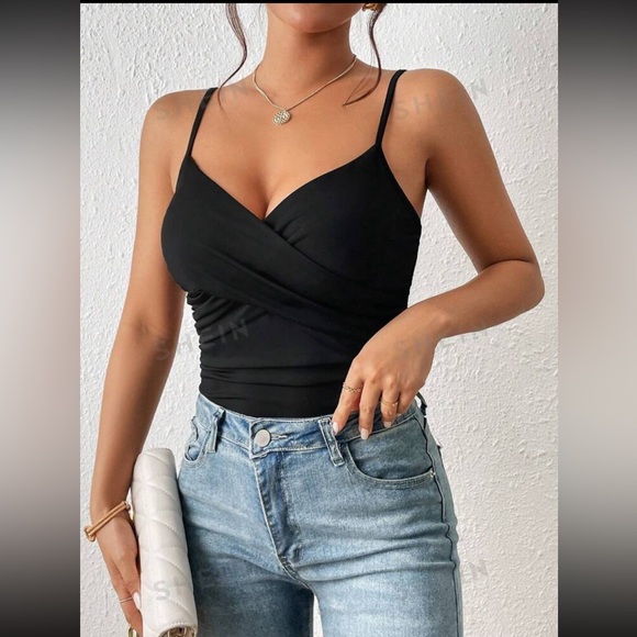 SHEIN Tops - NWT SHEIN crisscross front bodysuit